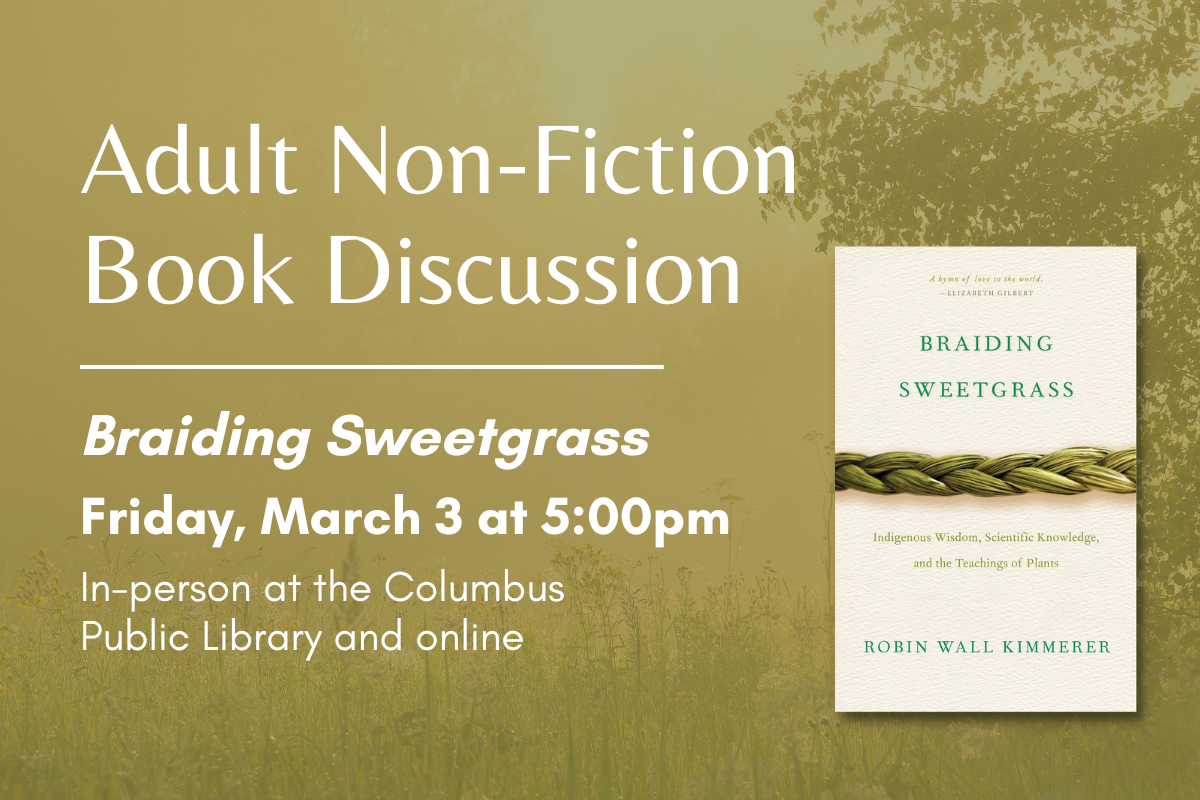 Image of the cover of Braiding Sweetgrass book