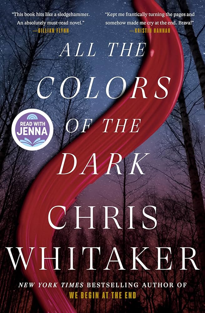 image of the cover of "all the colors of the dark" by chris whitaker