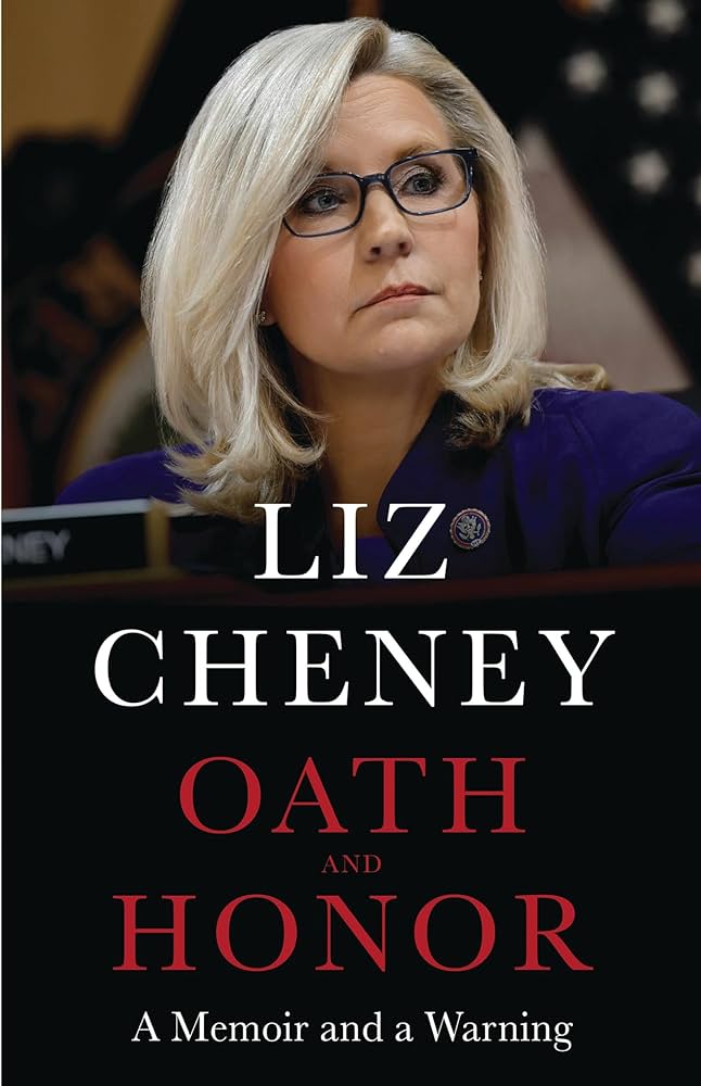 image of the cover of "oath and honor" by liz cheney