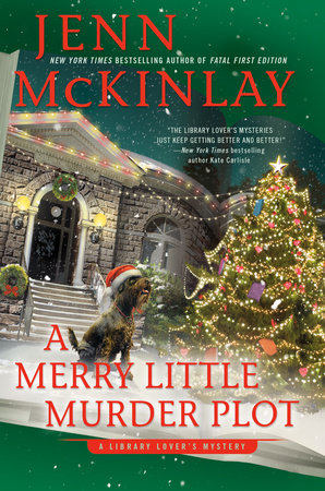 image of the cover of "a merry little murder plot" by jenn mckinlay