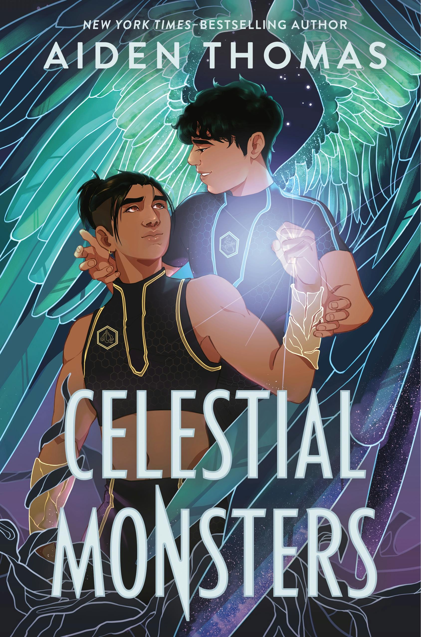 image of the cover of "celestial monsters" by aiden thomas