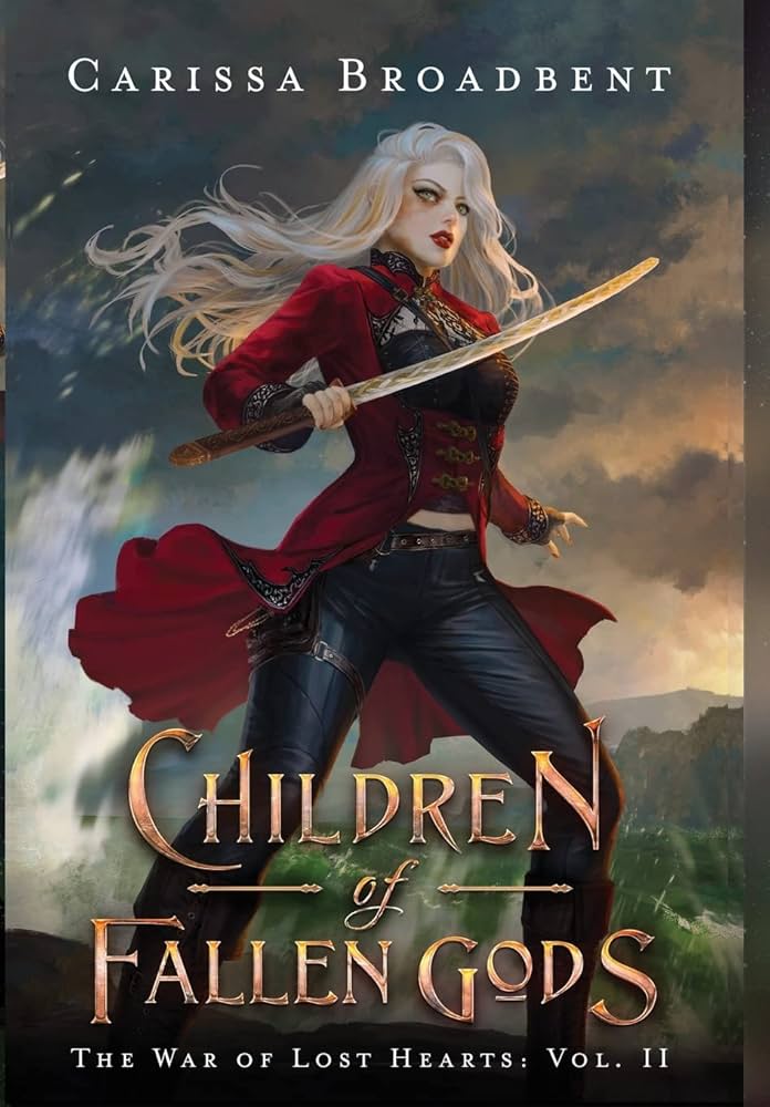 image of the cover of "children of fallen gods" by carissa broadbent