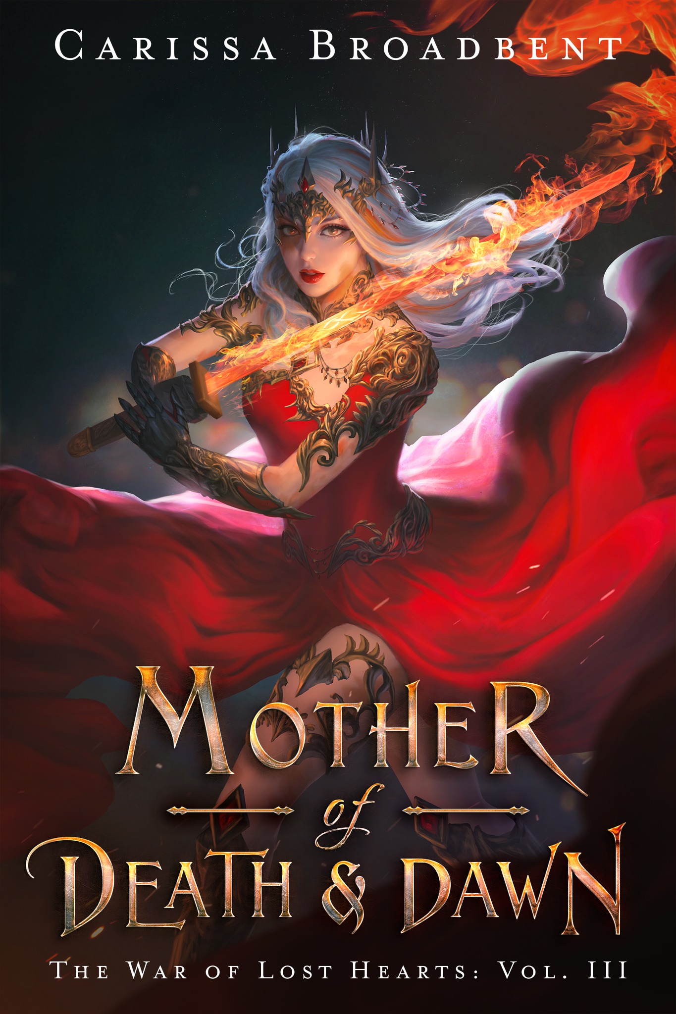 image of the cover of "mother of death & dawn" by carissa broadbent