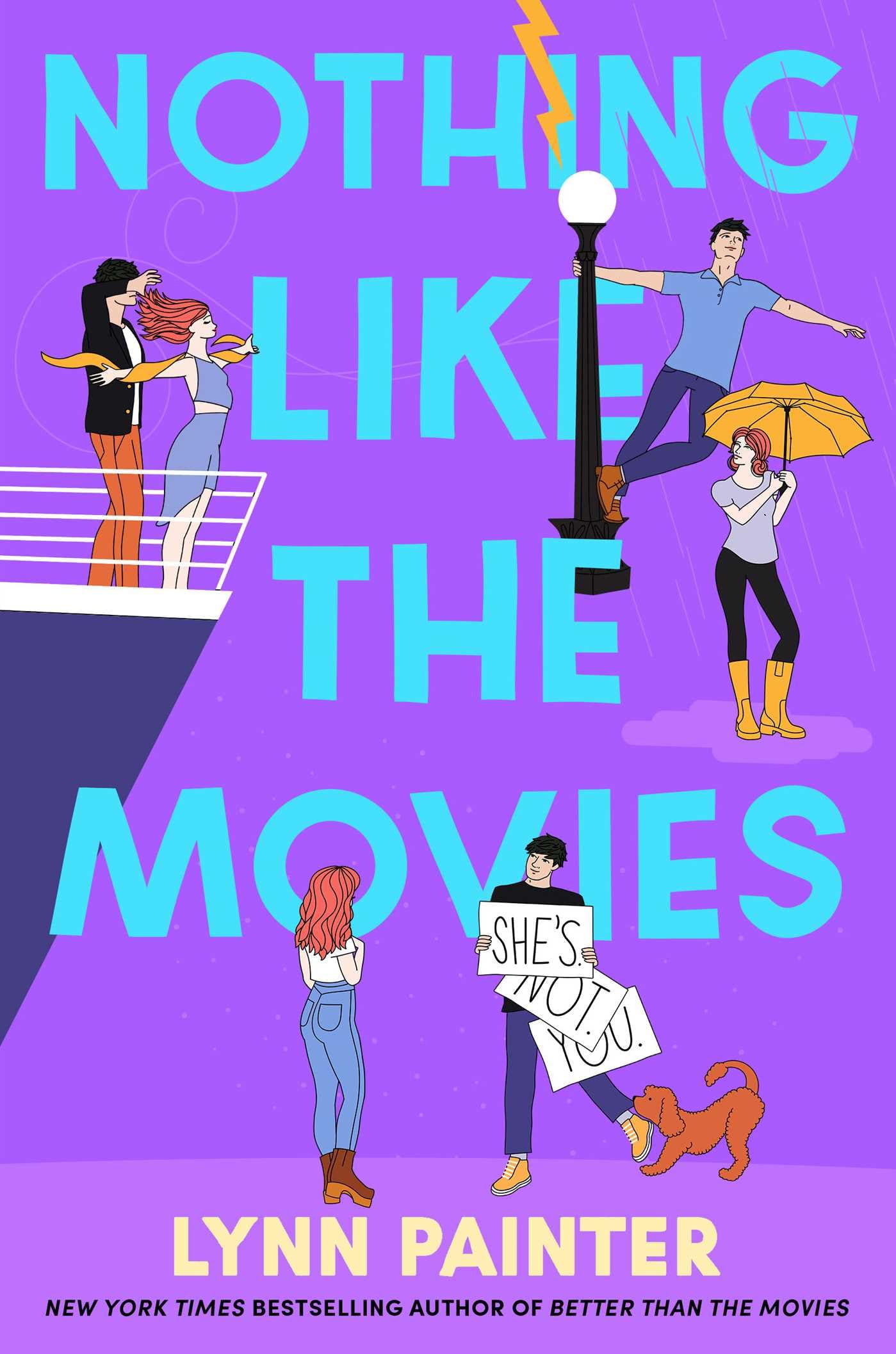 image of the cover of "nothing like the movies" by lynn painter