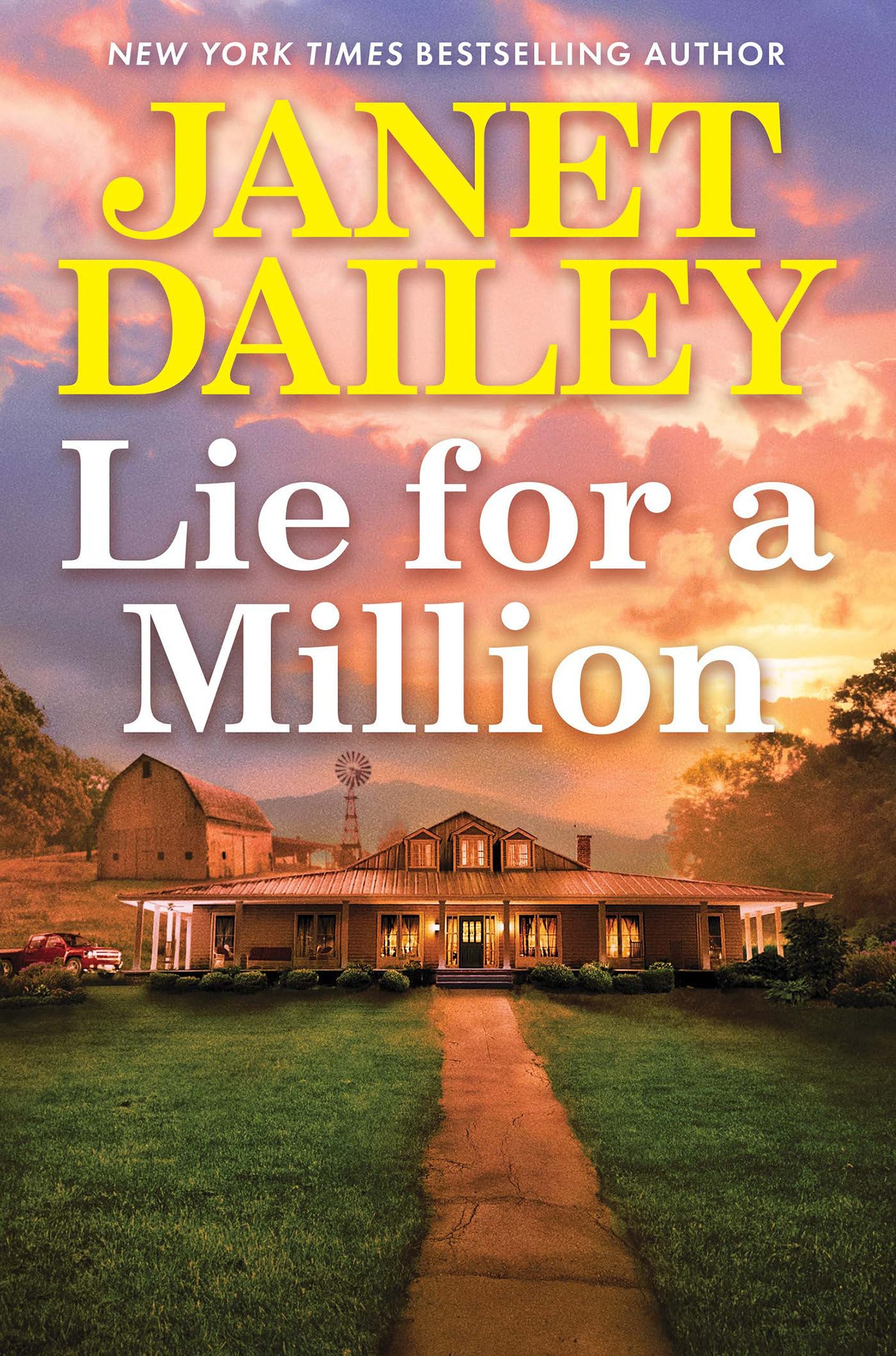 image of the cover of "lie for a million" by janet dailey