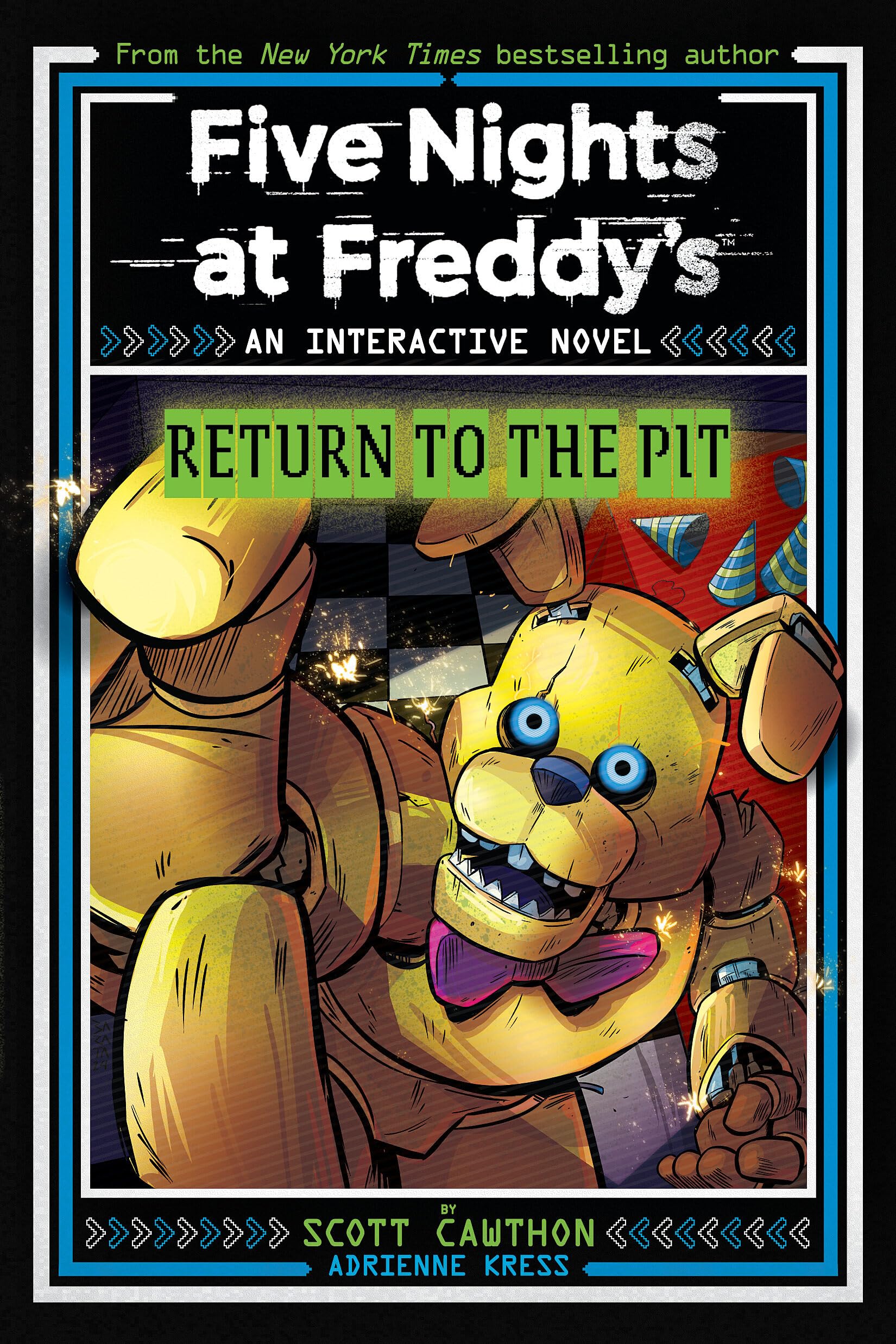 image of the cover of "five nights at freddy's return to the pit" by scott cawthon