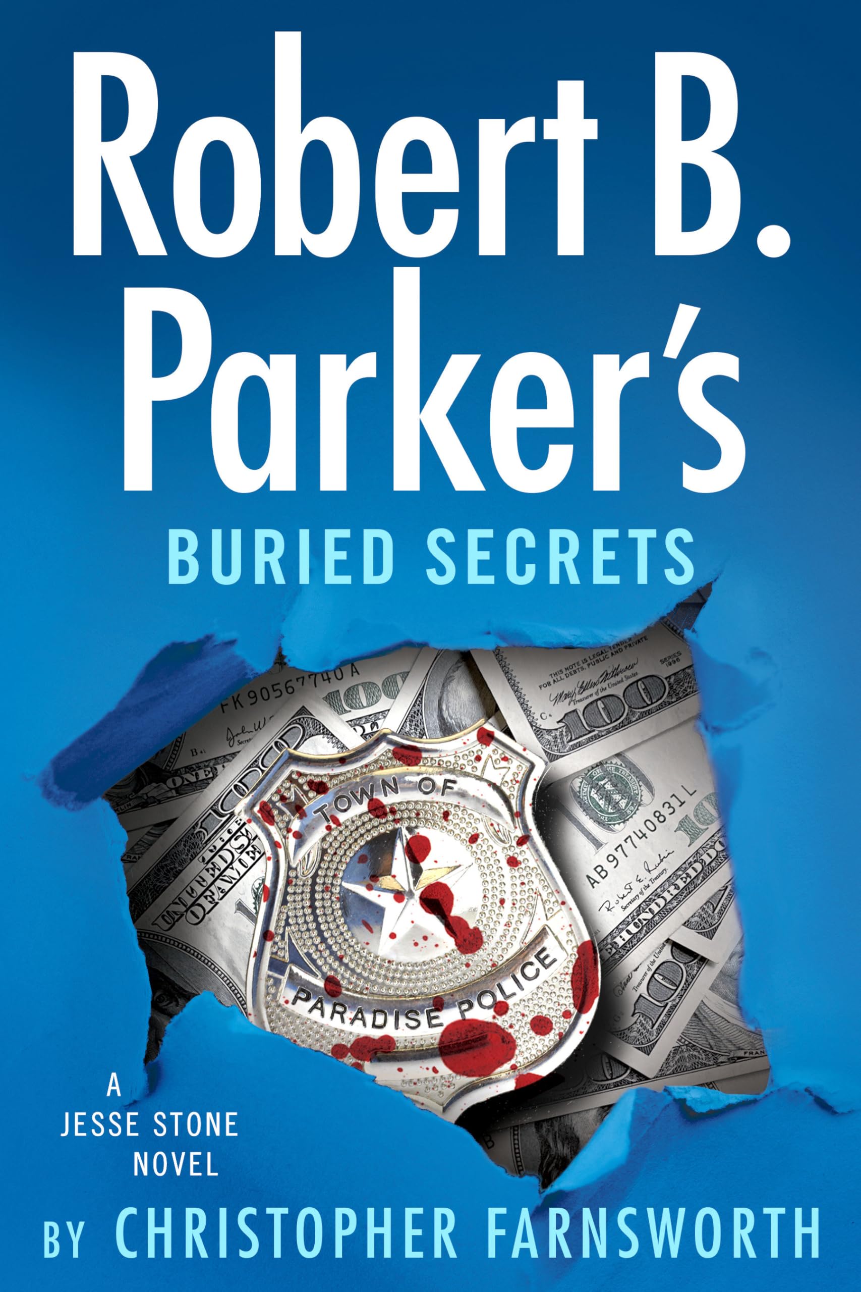 image of the cover of "robert b. parker's buried secrets" by christopher farnsworth